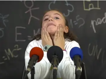 Una de las niñas participantes en el vídeo #NoSeasEstrella Una de las niñas participantes en el vídeo #NoSeasEstrella