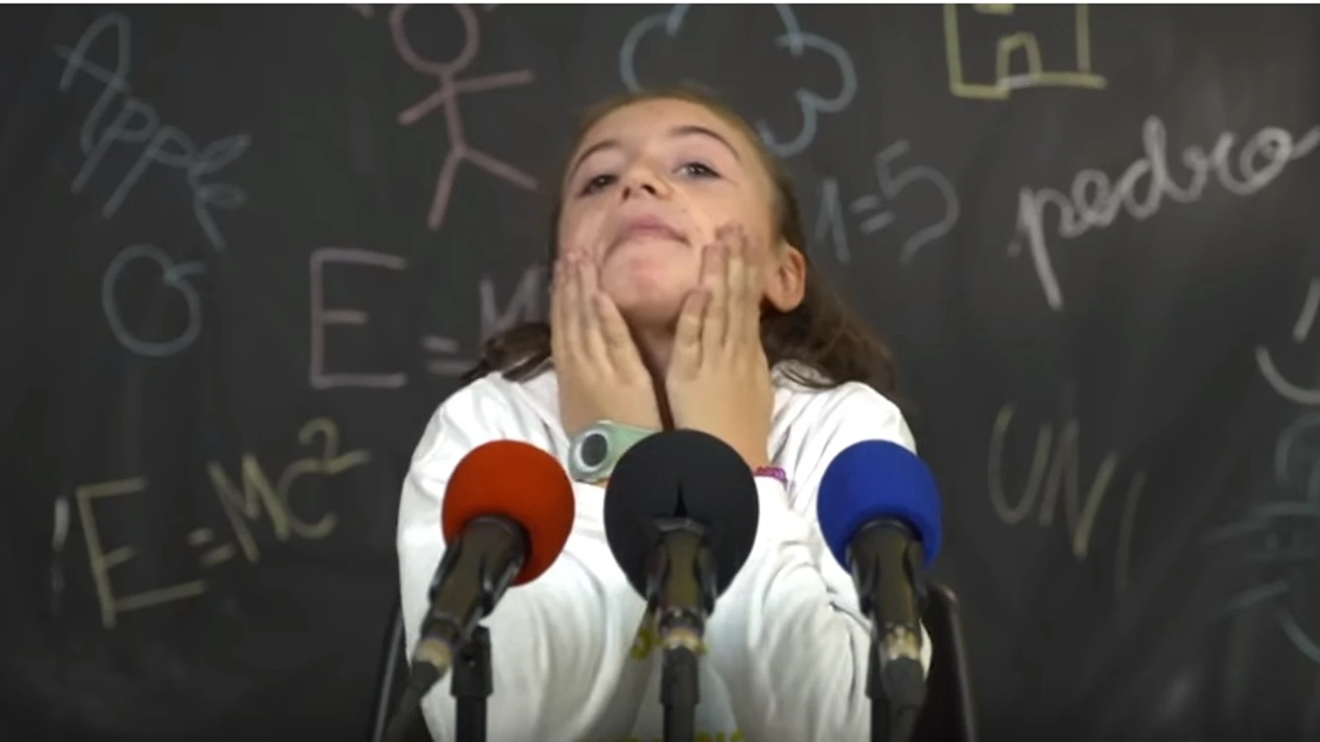 Una de las niñas participantes en el vídeo #NoSeasEstrella Una de las niñas participantes en el vídeo #NoSeasEstrella