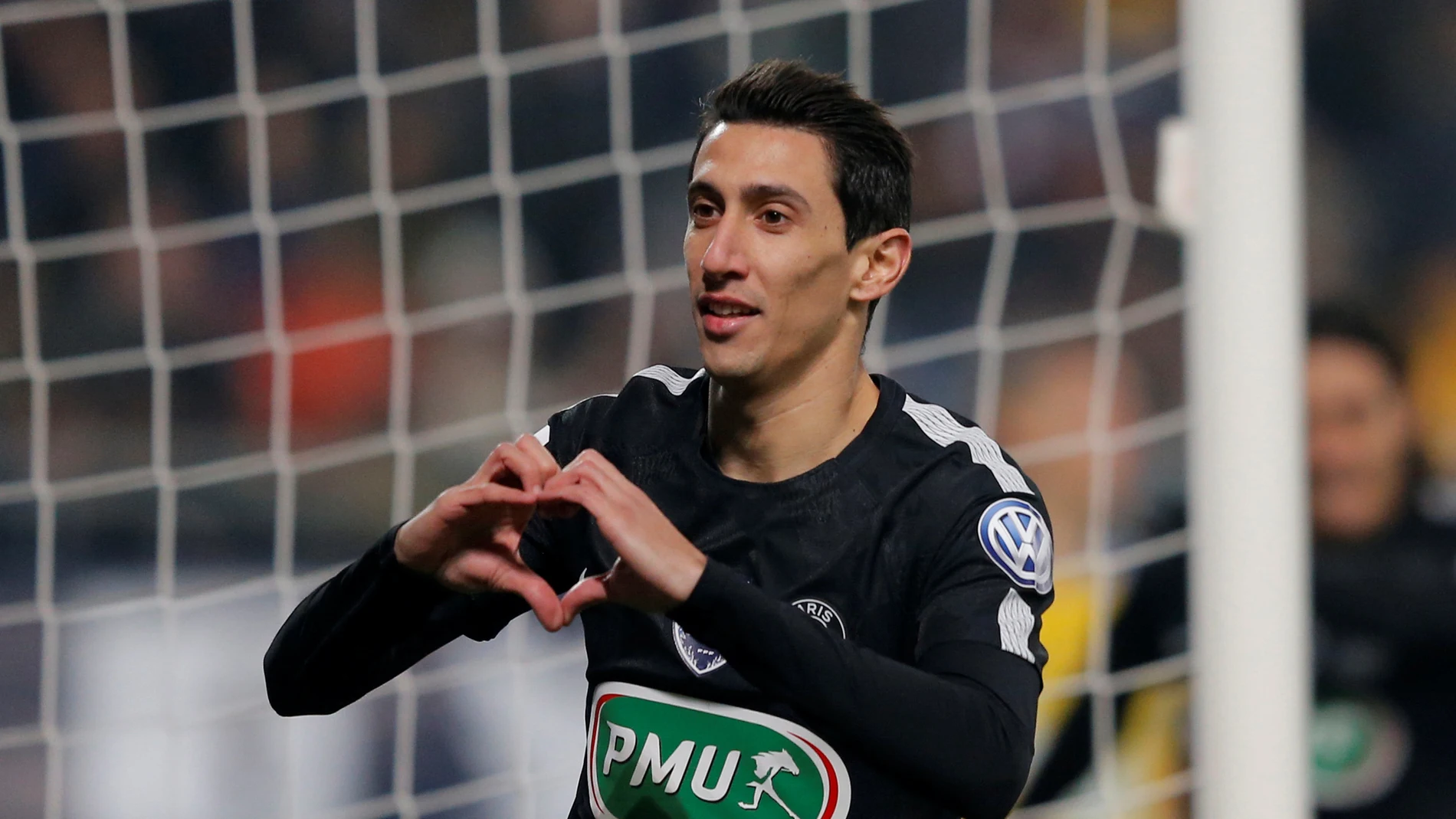 Di María celebra su gol con el PSG Di María celebra su gol con el PSG