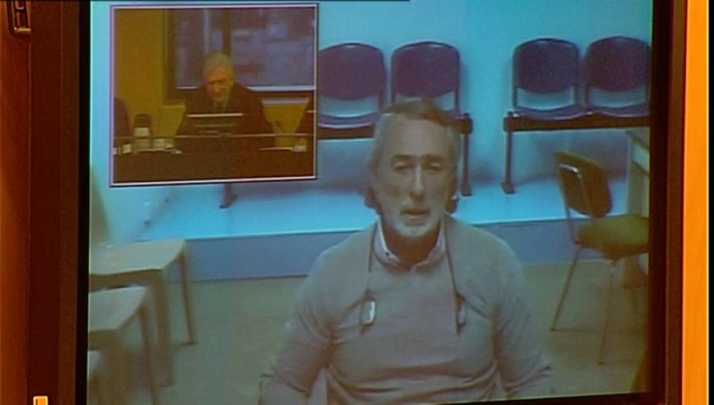 Francisco Correa durante su comparecencia por videoconferencia ante la comisión del Congreso