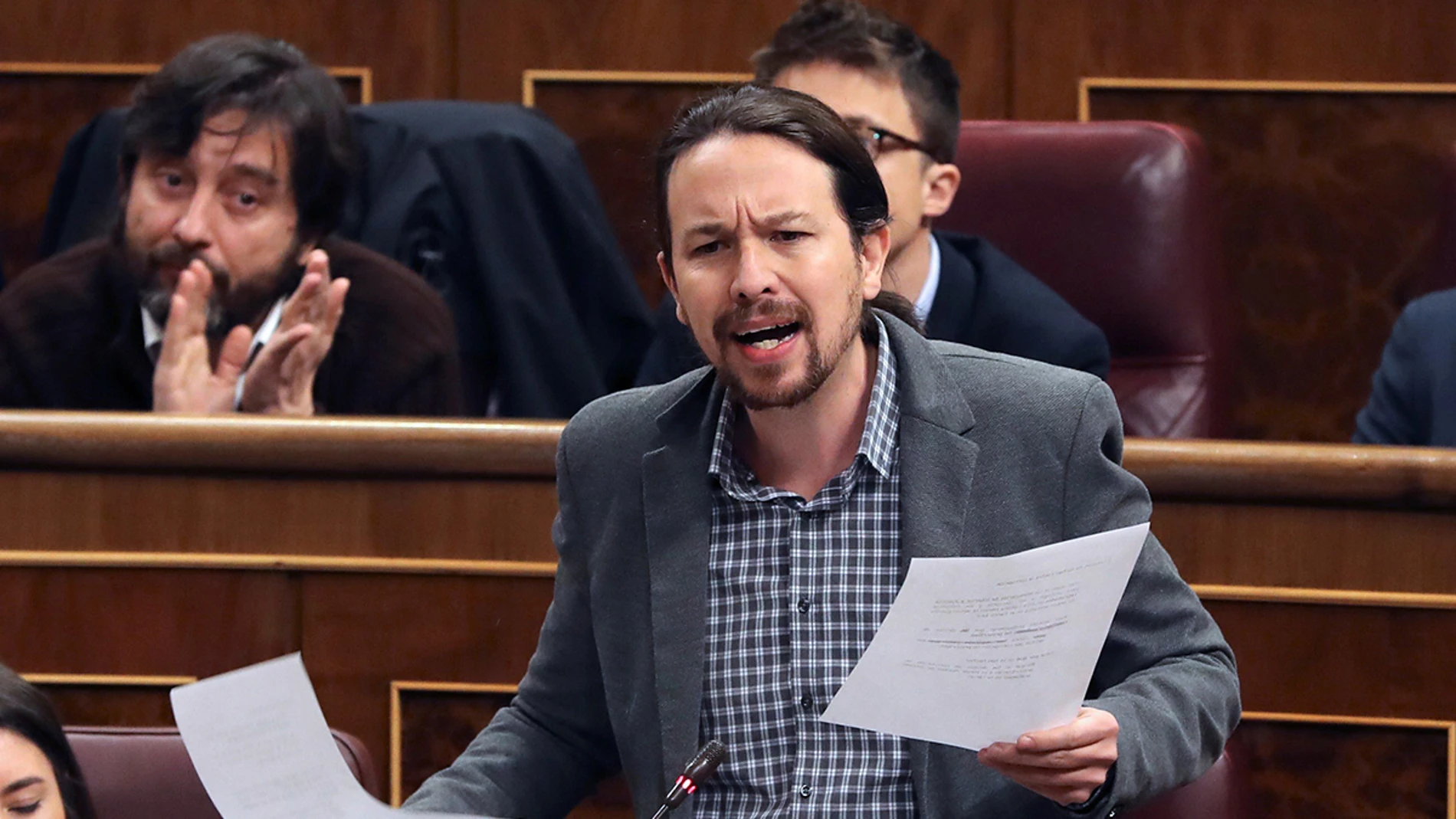 Pablo Iglesias en el Congreso de los Diputados Pablo Iglesias en el Congreso de los Diputados