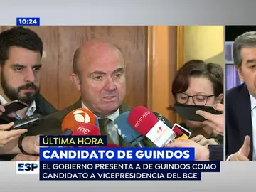 Luis de Guindos será el candidato español a la vicepresidencia del BCE Luis de Guindos será el candidato español a la vicepresidencia del BCE