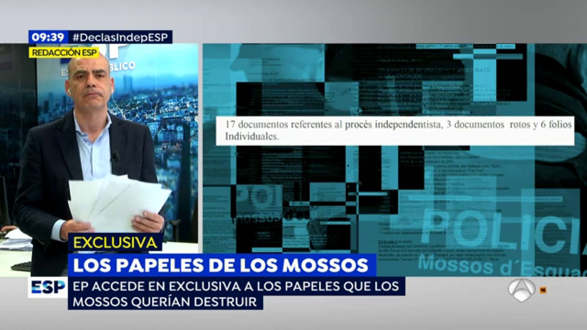 La informaci&oacute;n que conten&iacute;a los m&aacute;s de 1.000 documentos que los Mossos quer&iacute;an destruir: atentados terroristas y seguimientos a abogados