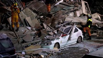 Numerosos destrozos tras el terremoto de Taiwán