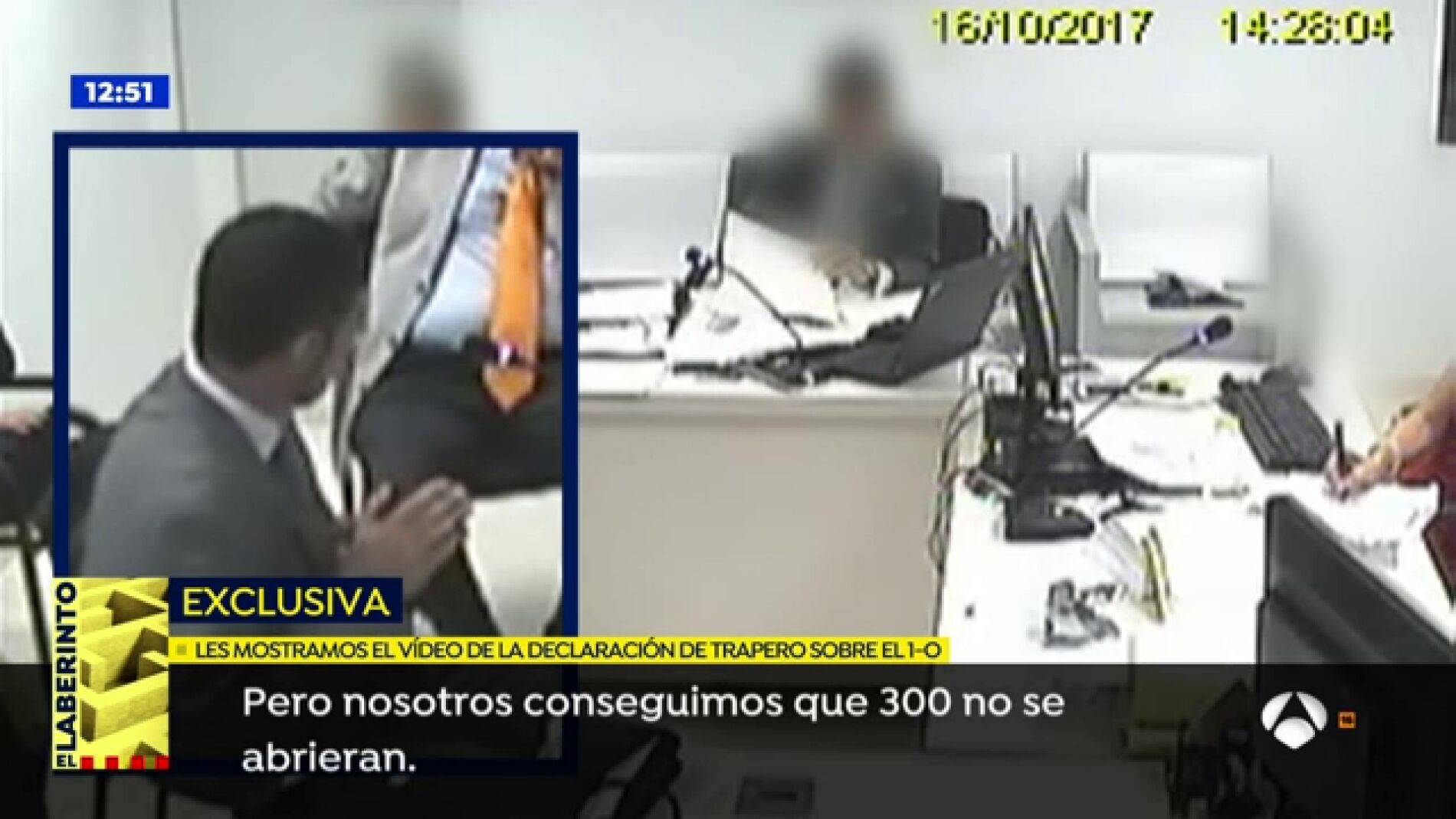  El v&iacute;deo de la declaraci&oacute;n de Trapero donde cuenta qu&eacute; hicieron los Mossos el 1-O