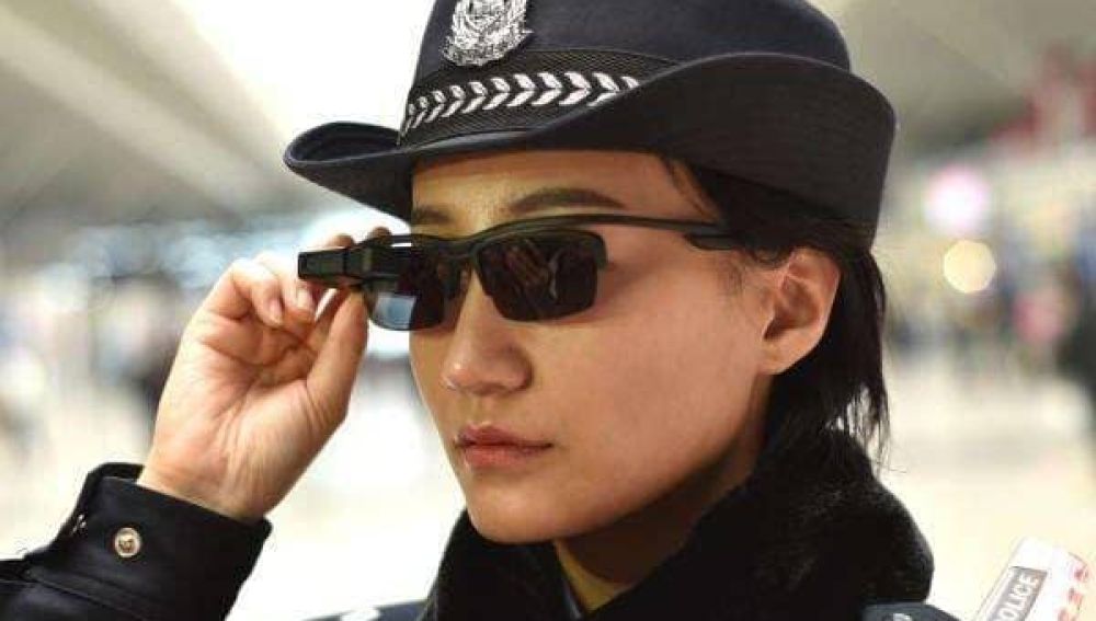 Gafas que utilizan los policías en China