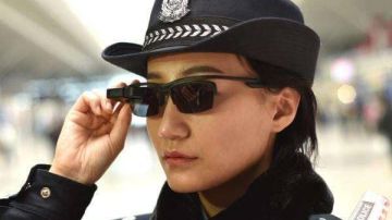 Gafas que utilizan los policías en China