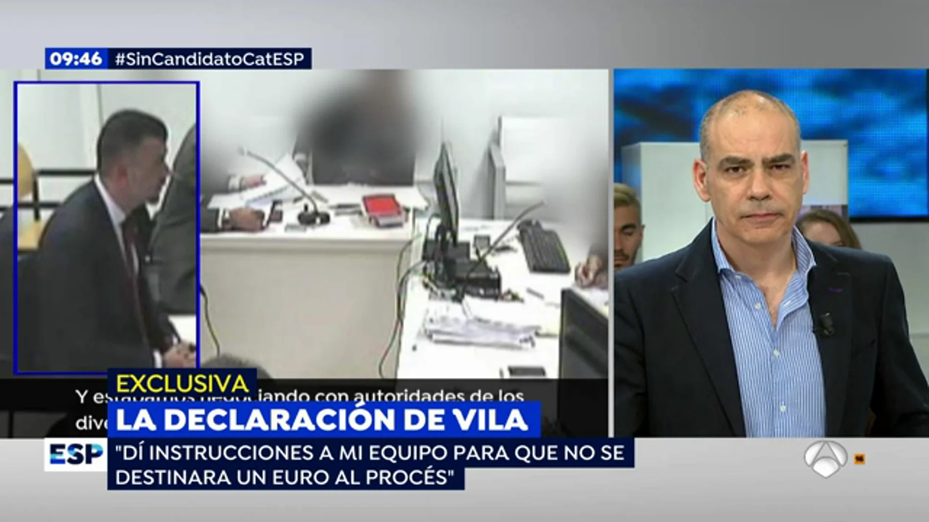 Santi Vila, en su declaración por la organización del referéndum: "He llegado tan lejos por mi amistad con Puigdemont"