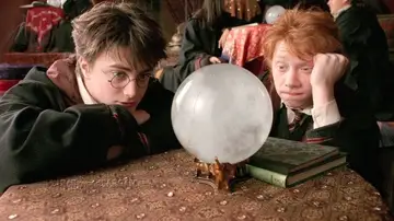 Harry Potter y Ron Weasley prediciendo a lo loco