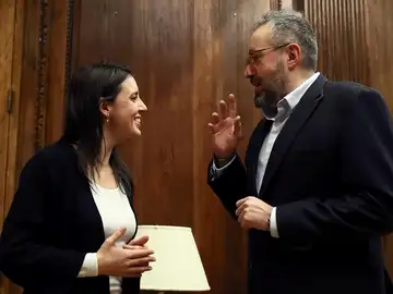 Los portavoces parlamentarios de Ciudadanos y Podemos, Juan Carlos Girauta e Irene Montero Los portavoces parlamentarios de Ciudadanos y Podemos, Juan Carlos Girauta e Irene Montero