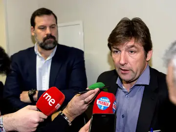 El vicepresidente y el presidente de la ABP, al finalizar la reunión El vicepresidente y el presidente de la ABP, al finalizar la reunión