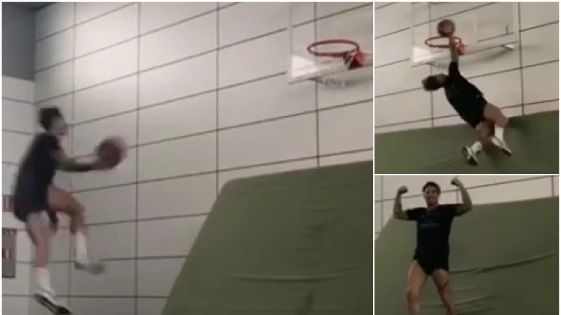 Ramos demuestra su habilidad para el baloncesto Ramos demuestra su habilidad para el baloncesto