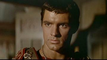 John Gavin en la película 'Espartaco'