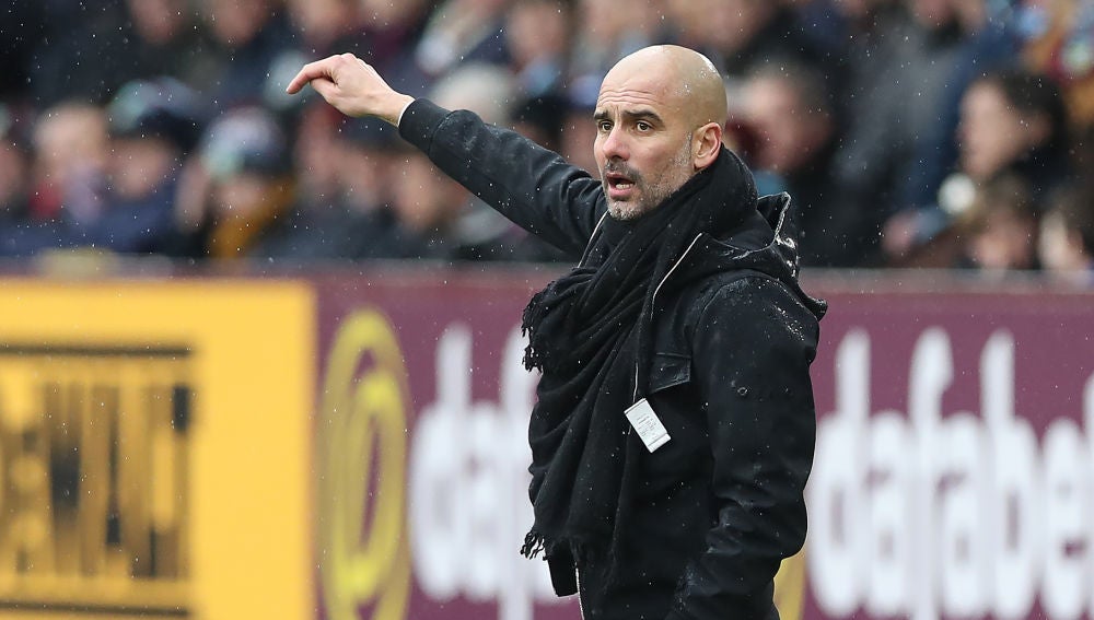 Guardiola, durante un partido