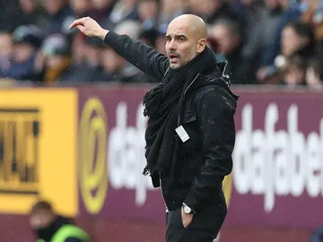Guardiola, durante un partido Guardiola, durante un partido
