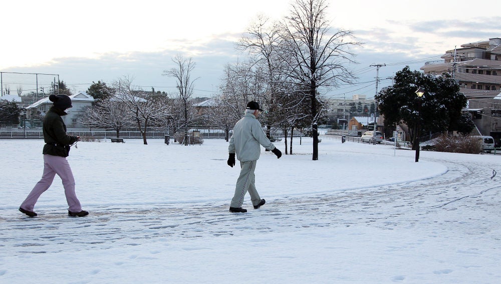 Temporal de nieve en Japón