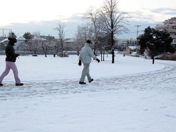 Temporal de nieve en Japón