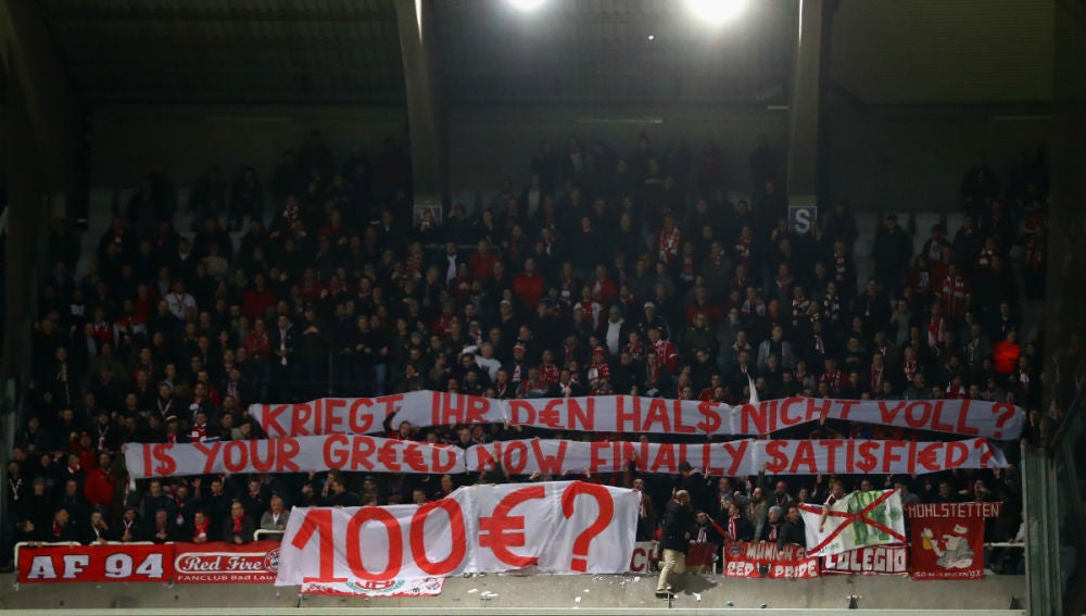 El Bayern protesta por el precio de las entradas
