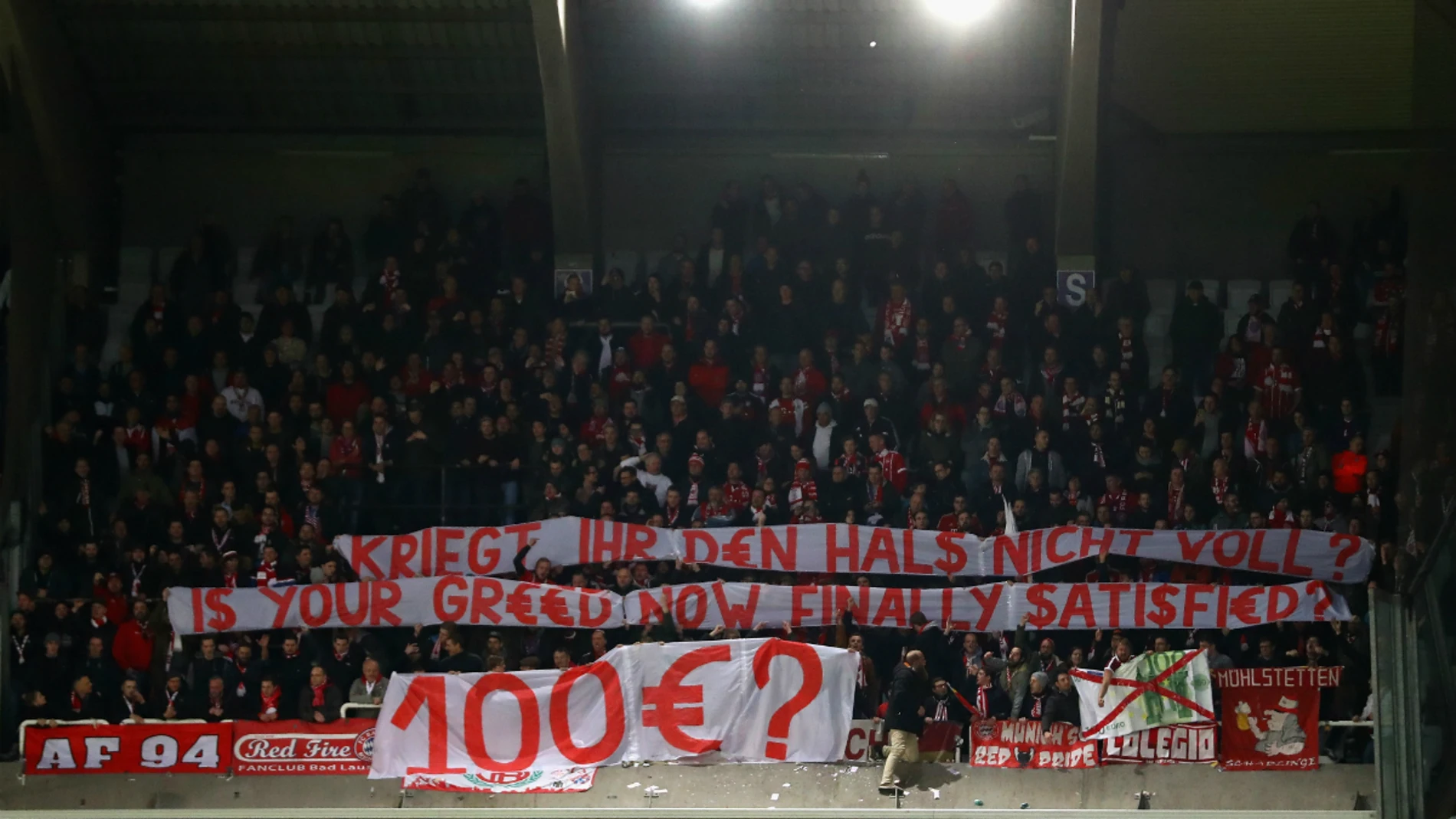 El Bayern protesta por el precio de las entradas