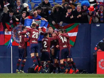 El Eibar celebra el gol de Iván Ramis El Eibar celebra el gol de Iván Ramis