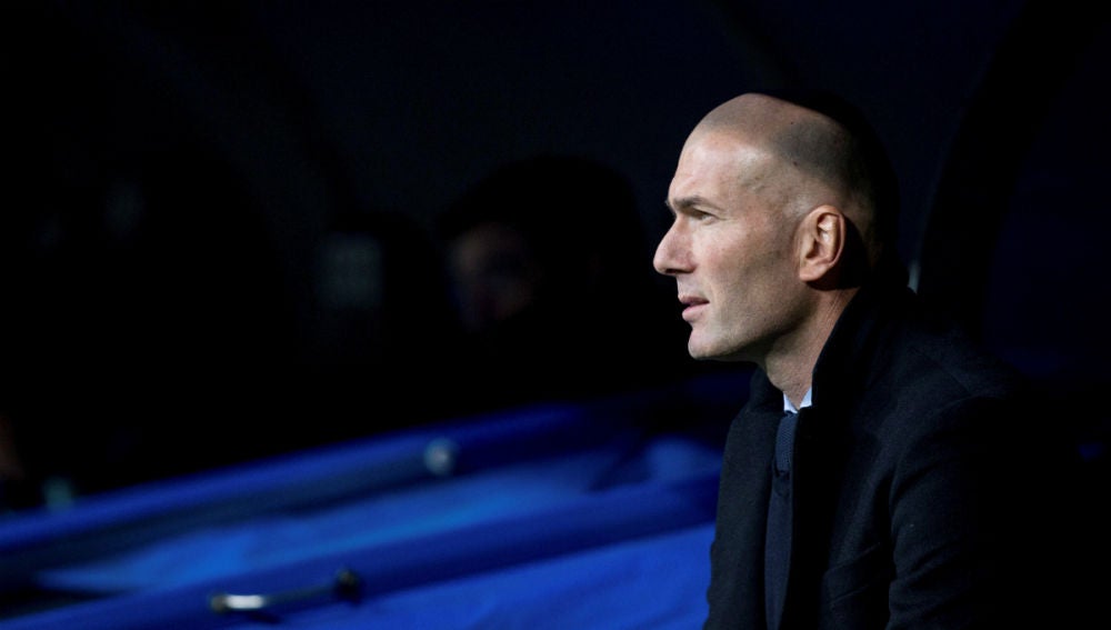 Zidane, en un partido del Real Madrid