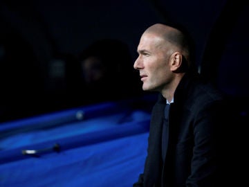Zidane, en un partido del Real Madrid