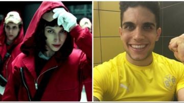Marc Bartra, fiel seguidor de La casa de papel