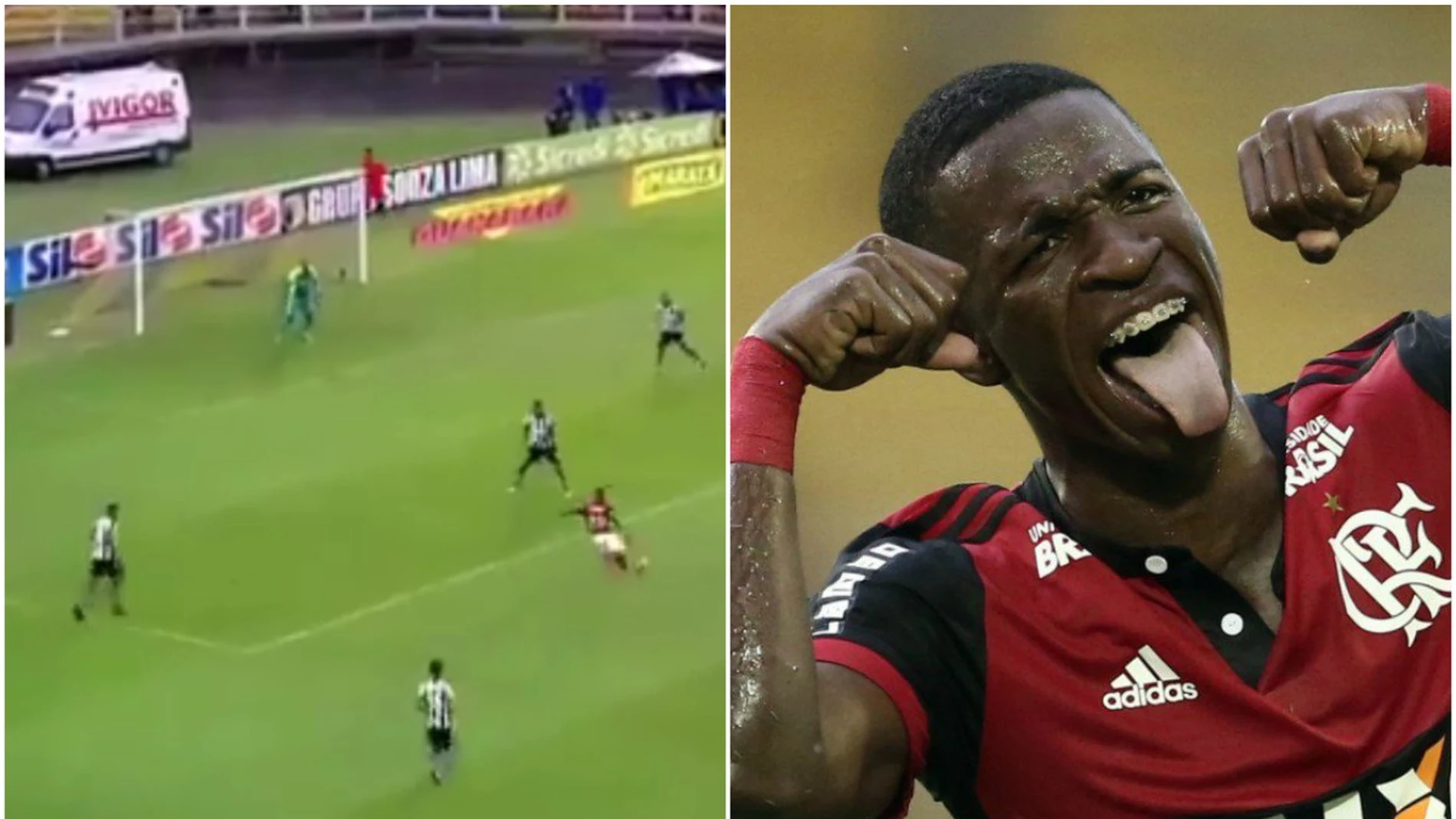 Golazo y provocación de Vinicius Golazo y provocación de Vinicius