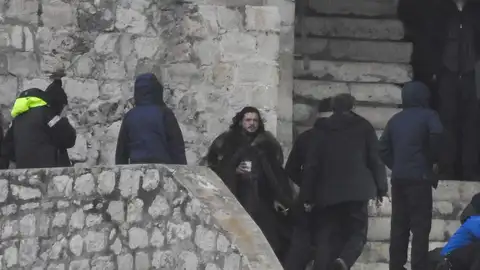 Jon Snow rodando la octava temporada de 'Juego de Tronos' en Dubrovnik, Croacia Jon Snow rodando la octava temporada de 'Juego de Tronos' en Dubrovnik, Croacia