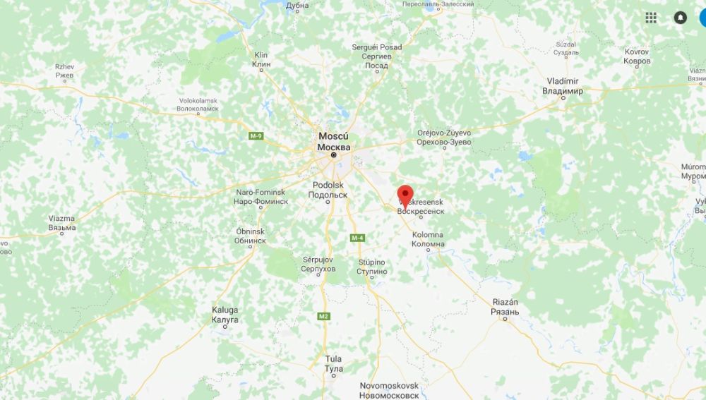 Situación de la localidad de Argunovo, en Moscú
