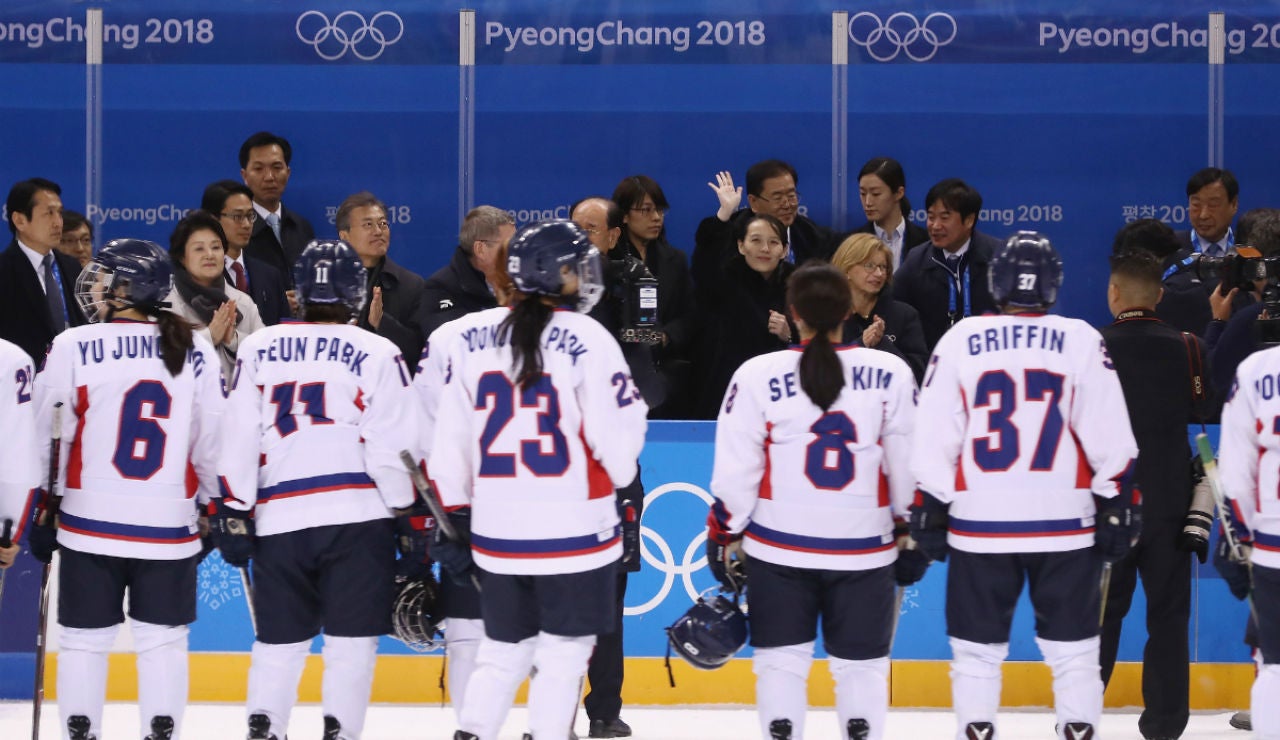 Las jugadoras de hockey de Corea Las jugadoras de hockey de Corea