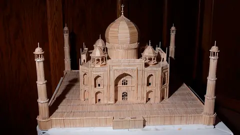 Taj Majal con palillos Taj Majal con palillos