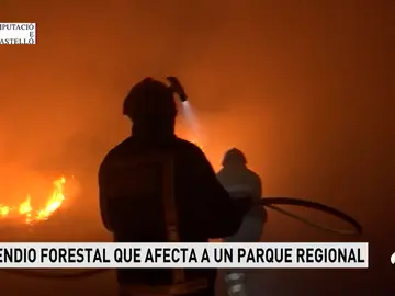Los bomberos tratan de controlar el incendio declarado en Torreblanca, en Castellón Los bomberos tratan de controlar el incendio declarado en Torreblanca, en Castellón