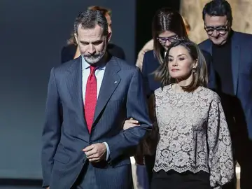 Los Reyes, durante un acto Los Reyes, durante un acto