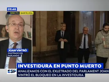 Joan Vintró, sobre Cataluña: "Esta situación de bloqueo no era descartable" Joan Vintró, sobre Cataluña: "Esta situación de bloqueo no era descartable"