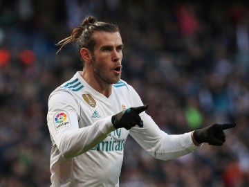 Bale durante un partido de Liga