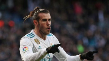 Bale durante un partido de Liga