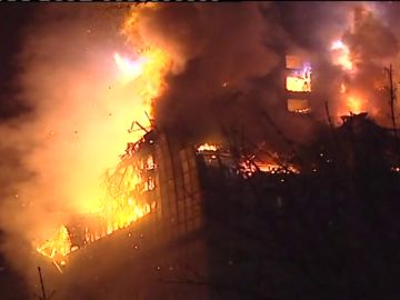 Imagen de archivo del incendio del edificio Windsor