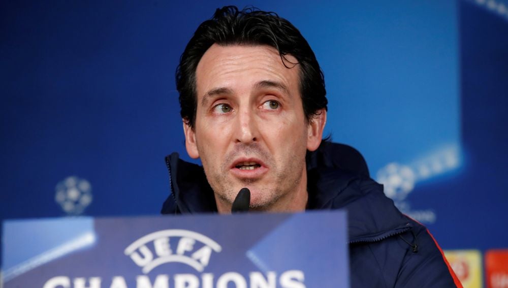Unai Emery, en rueda de prensa