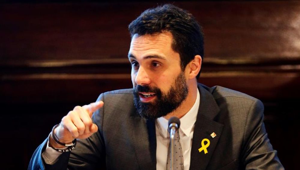 El presidente del Parlament de Cataluña, Roger Torrent