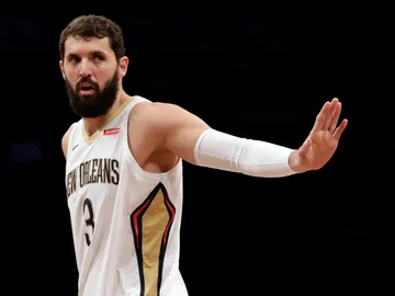 Nikola Mirotic, en un partido con los New Orleans Pelicans Nikola Mirotic, en un partido con los New Orleans Pelicans