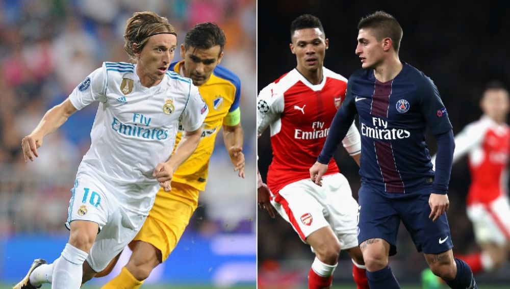 Luka Modric y Marco Verratti