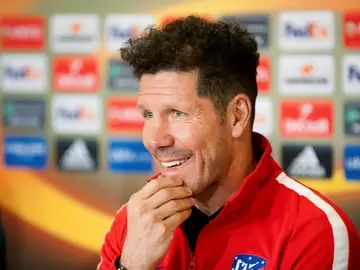 Simeone, en rueda de prensa Simeone, en rueda de prensa