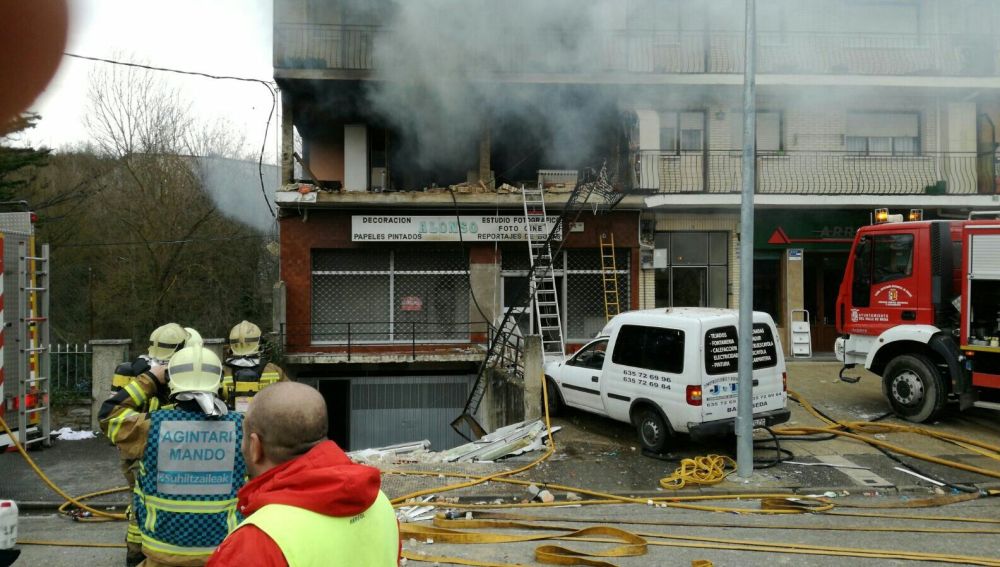 Explosión en una vivienda