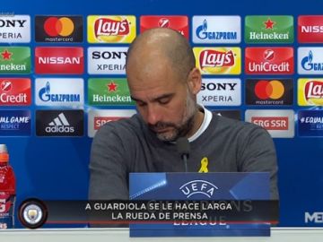 Pep Guardiola, en rueda de prensa