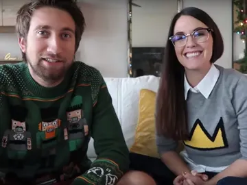 Los youtubers Megan Turney y Gavin Free Los youtubers Megan Turney y Gavin Free