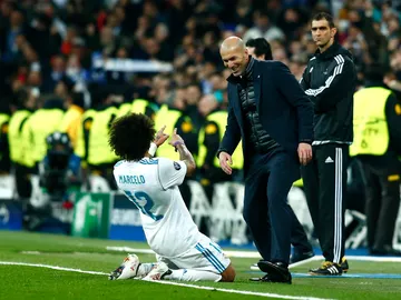 Marcelo dedica su gol a Zidane Marcelo dedica su gol a Zidane