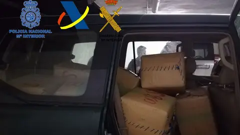 El hachís intervenido por la Policía El hachís intervenido por la Policía