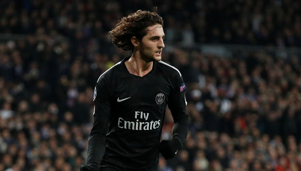 Rabiot, durante el partido del PSG