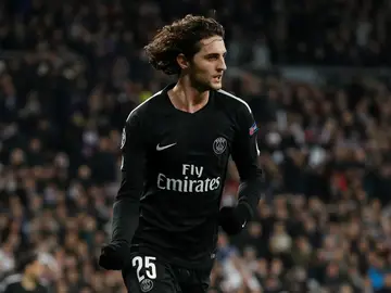 Rabiot, durante el partido del PSG Rabiot, durante el partido del PSG